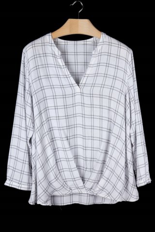 Zjawiskowa luźna tunika marszczenia - XL/XXL