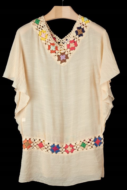 Zjawiskowa tunika piękny kolor na lato - L