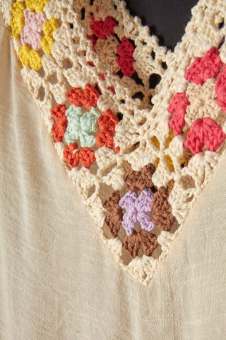 Zjawiskowa tunika piękny kolor na lato - L