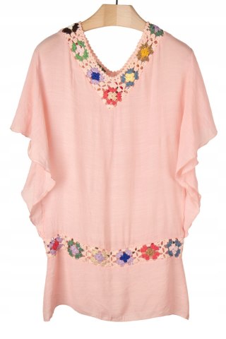 Zjawiskowa tunika piękny kolor na lato - L