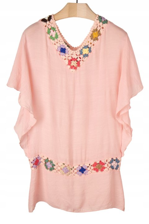 Zjawiskowa tunika piękny kolor na lato - L