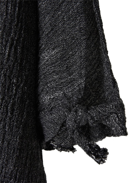 BEAU JOURS mięciutka jedyna bluzka fakturowany len oversize L/XL