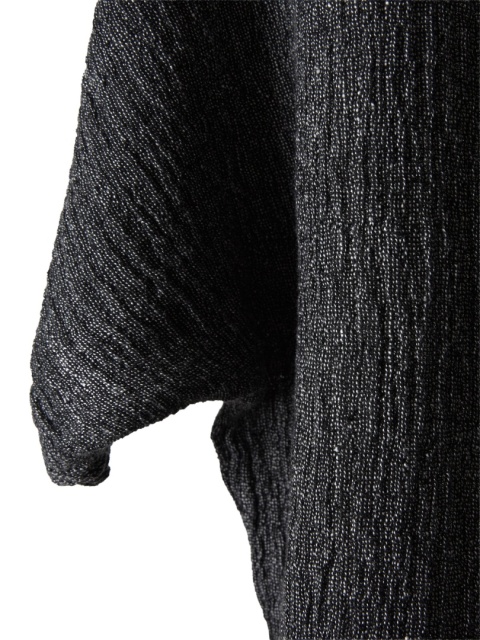 BEAU JOURS mięciutka jedyna bluzka fakturowany len oversize L/XL