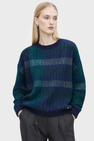 BENETTON - wyszukany sweter z wełną cudny kolor - XS/S