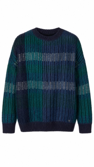BENETTON - wyszukany sweter z wełną cudny kolor - XS/S