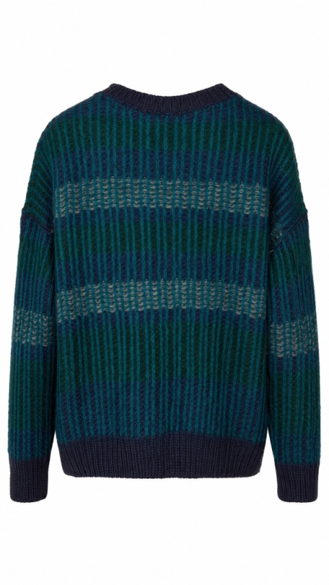 BENETTON - wyszukany sweter z wełną cudny kolor - XS/S