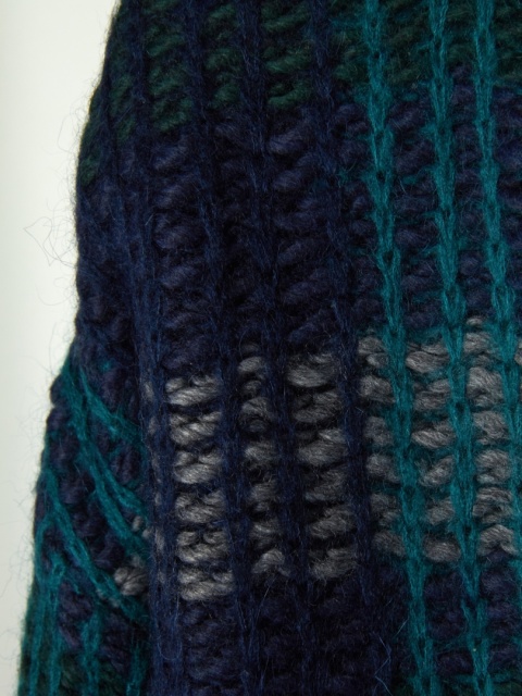 BENETTON - wyszukany sweter z wełną cudny kolor - XS/S