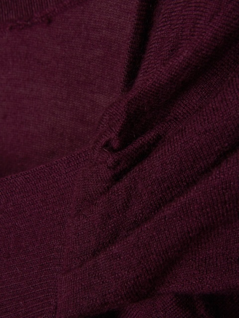 CASHMERE&COTTON -nietuzinkowy sweter kaszmir purpura antyczna -S