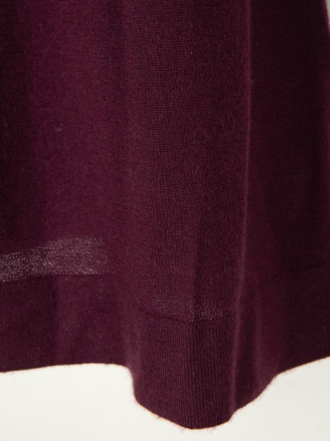 CASHMERE&COTTON -nietuzinkowy sweter kaszmir purpura antyczna -S