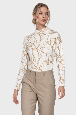 COUNTRY&RIDING WEAR - bluzka z motywem łańcuchów - XS