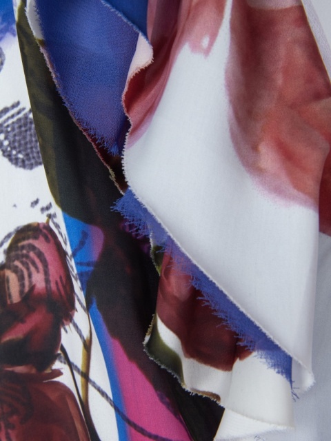 DESIGUAL-śliczna sukienka fantastyczne kwiaty- S/M