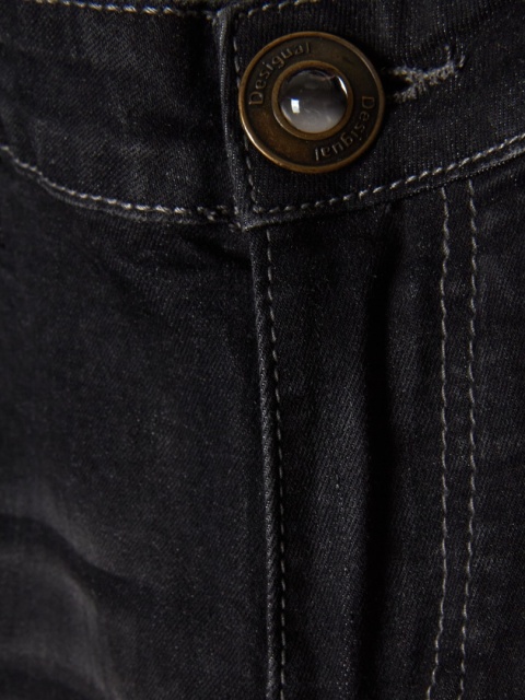 DESIGUAL - śliczne spodnie jeans haftowane - 32