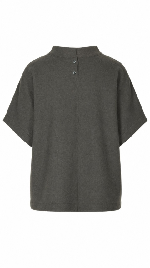 ELEMENTE CLEMENTE - nietuzinkowy sweter wełna kolor khaki - M