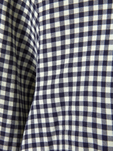 ERFO - wyjątkowa bluzka koszulowa w kratkę mięciutka bawełna - 44