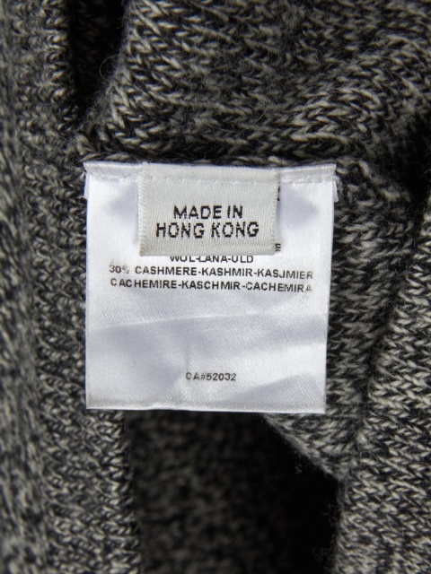 JAEGER - nietuzinkowy sweter ponczo mięciutka wełna kaszmir - S