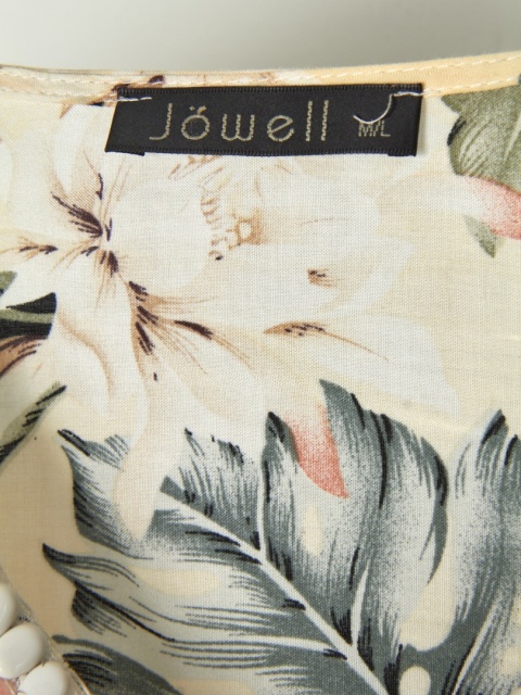 JOWELL - bluzka koszulowa bogato zdobiona oversize - M/L