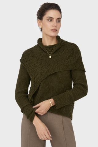 JOYCE MARTIN BOLIVIA-sweter alpaka piękny kolor -S