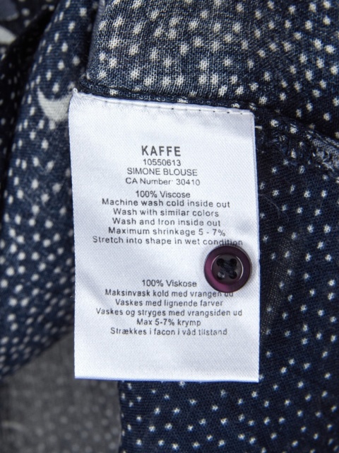 KAFFE - delikatna luźna bluzka w kwiaty - 36