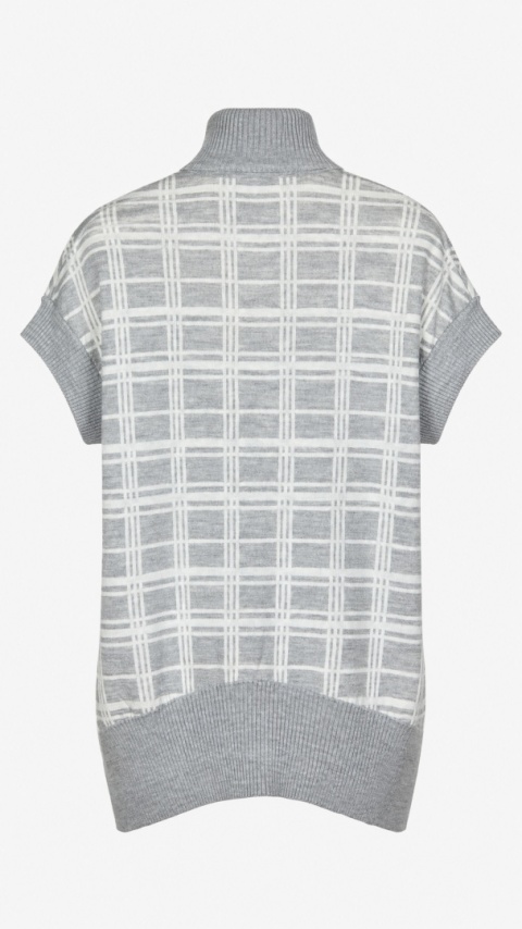 KAREN MILLEN - wyszukany sweter wełna oversize - XS/S