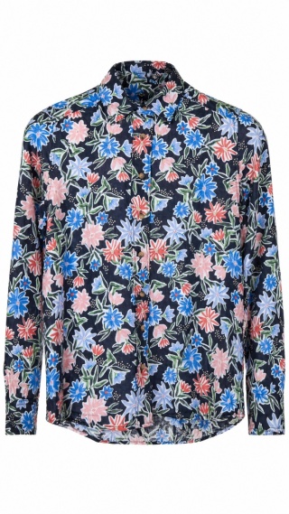 MARKS&SPENCER - modna bluzka koszulowa szlachetny len - XS/S