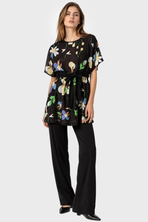 MINI FOR MANY - fantastyczna tunika kwiaty - M/L