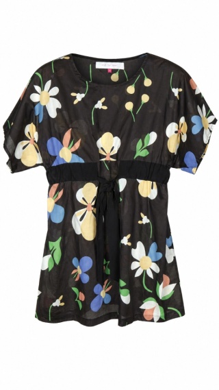 MINI FOR MANY - fantastyczna tunika kwiaty - M/L