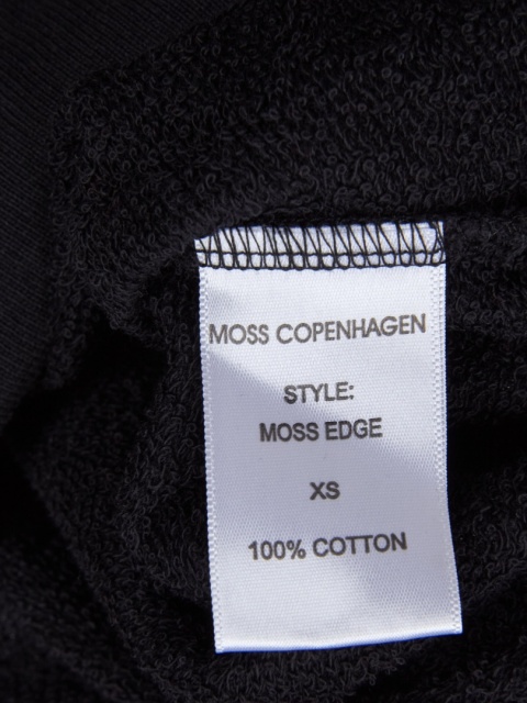 MSCH COPENHAGEN - ciepła klasyczna bluza z lampasem bawełna - XS
