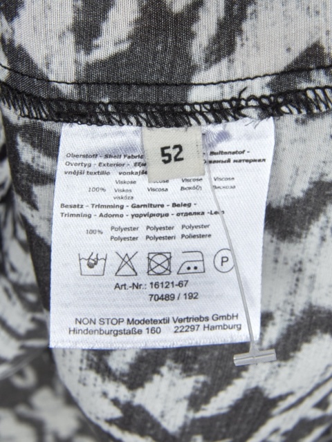 OPEN END - niespotykana tunika pepitka naturalna wiskoza - 52