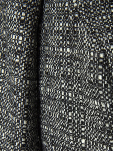 PURE COLLECTION- elegancka marynarka wełniany tweed monochromatyczna - 38