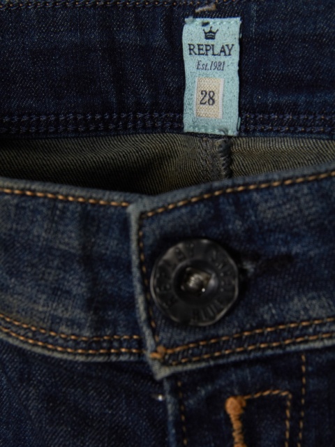 REPLAY YASMEEN - unikatowe spodnie jeans - 28/32