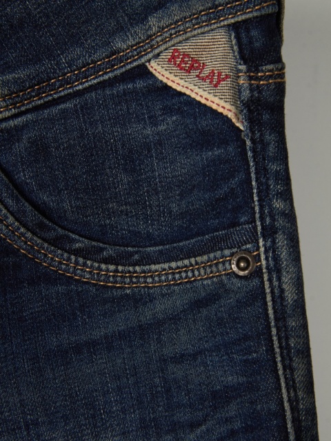 REPLAY YASMEEN - unikatowe spodnie jeans - 28/32