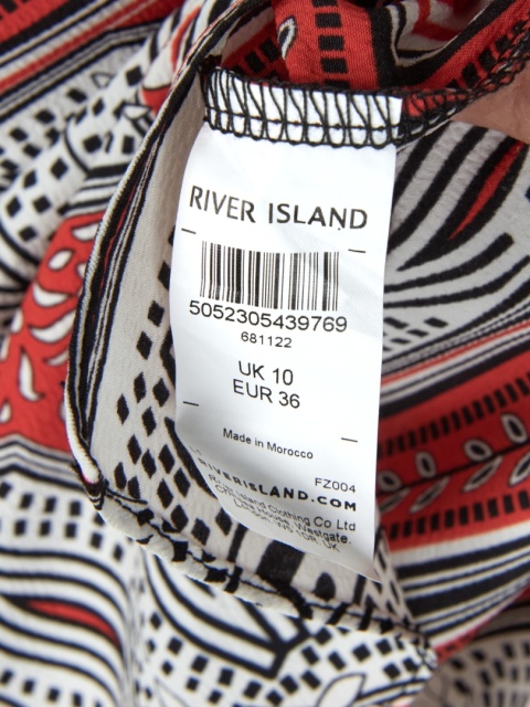 RIVER ISLAND - luźna kolorowa bluzka - S/M