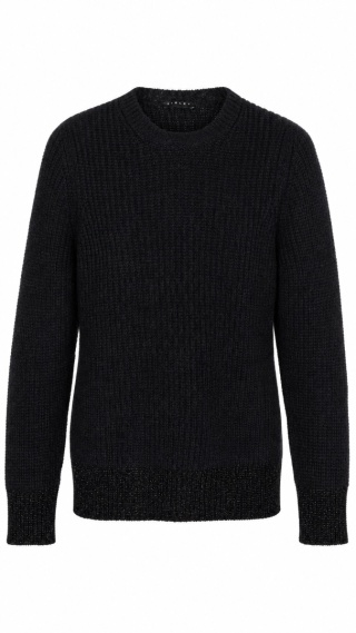 SISLEY - mięciutki sweter błyszczące ściągacze -S