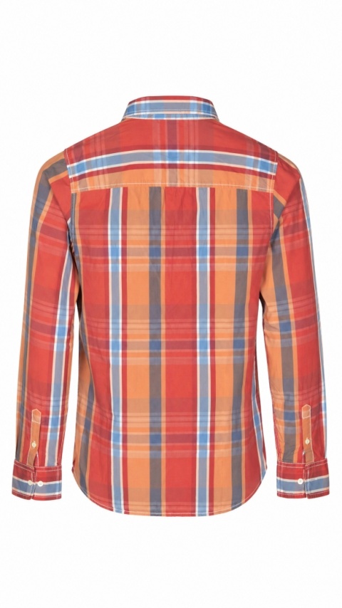TOMMY HILFIGER - bluzka koszulowa w kratkę - 36