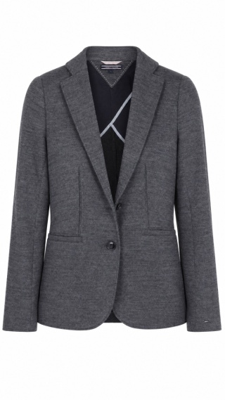TOMMY HILFIGER - stylowa marynarka z wełną - 32/34