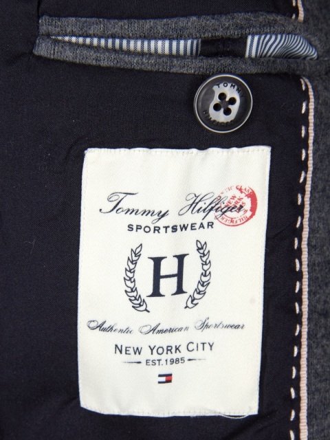 TOMMY HILFIGER - stylowa marynarka z wełną - 32/34