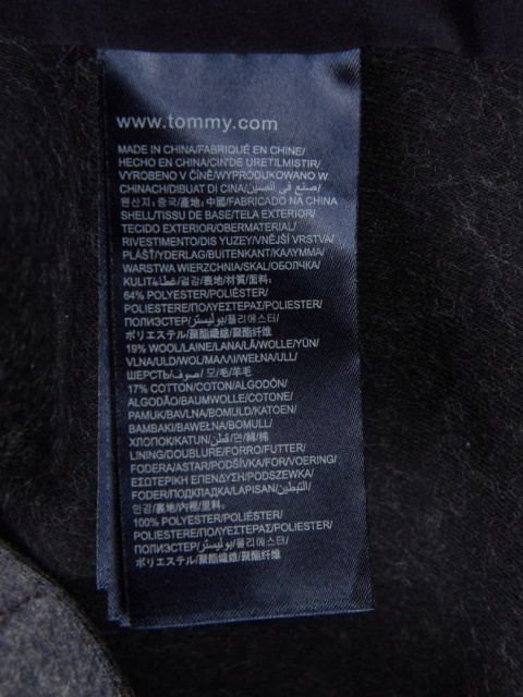 TOMMY HILFIGER - stylowa marynarka z wełną - 32/34