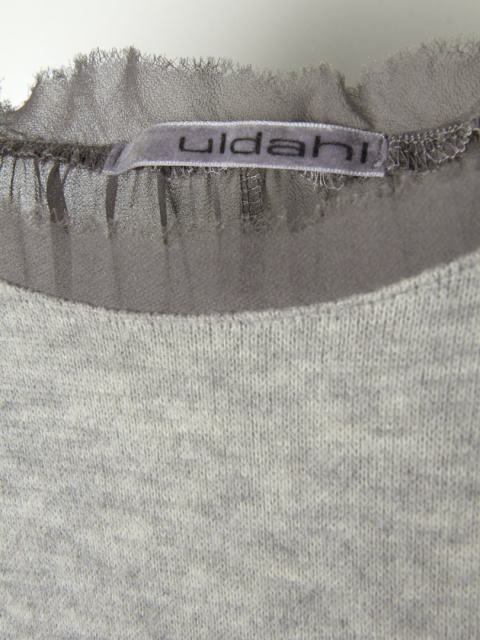 ULDAHL - luksusowa zwiewna tunika oversize piękna szarość - S/M