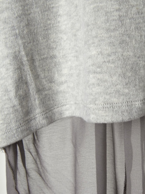 ULDAHL - luksusowa zwiewna tunika oversize piękna szarość - S/M