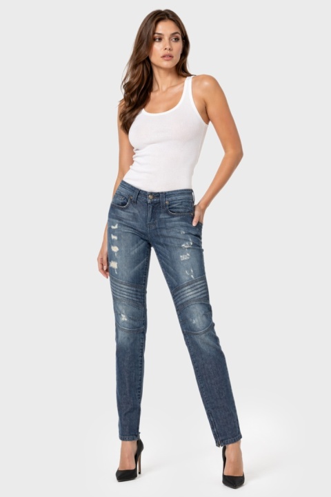 VINTAGE 1 - unikatowe spodnie jeans dziury - 27