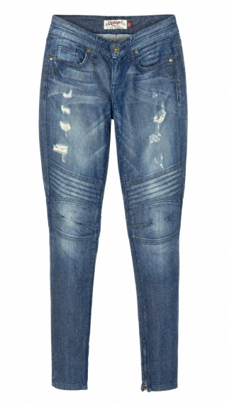 VINTAGE 1 - unikatowe spodnie jeans dziury - 27