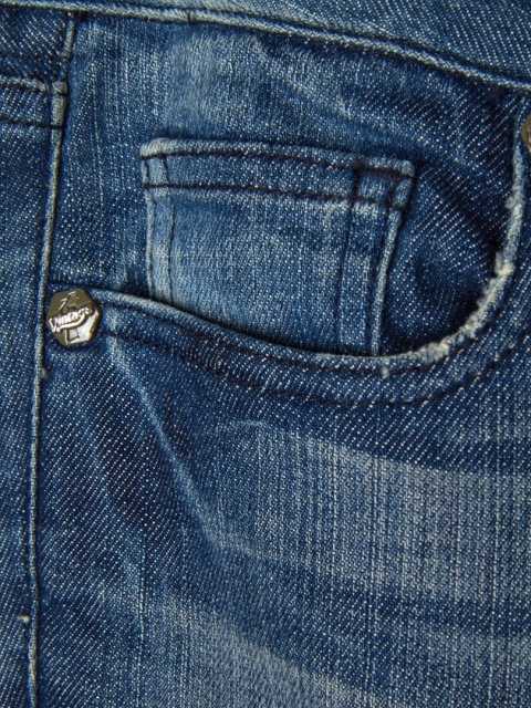 VINTAGE 1 - unikatowe spodnie jeans dziury - 27