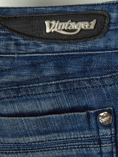 VINTAGE 1 - unikatowe spodnie jeans dziury - 27