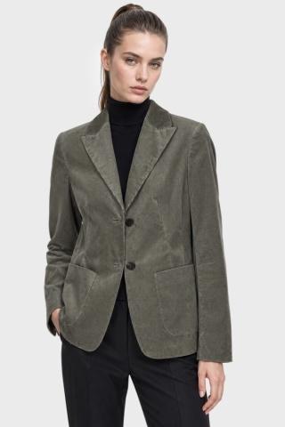 WINDSOR. - luksusowa marynarka sztruks khaki - 36
