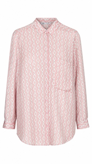 ZARA - atrakcyjna bluzka koszulowa łańcuchy - M