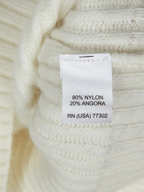 ZARA - niepowtarzalny sweter angora z perełkami - S