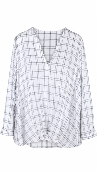 Zjawiskowa luźna tunika marszczenia - XL/XXL