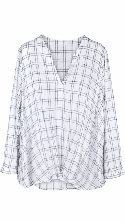 Zjawiskowa luźna tunika marszczenia - XL/XXL
