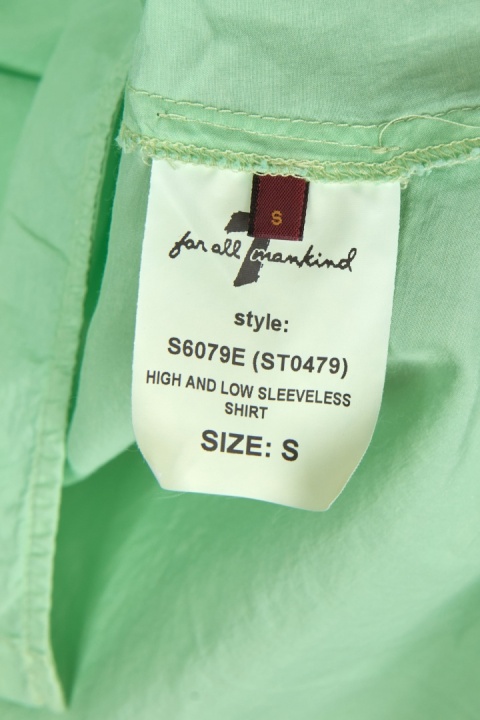 7 FOR ALL MANKIND niebanalna bluzka pistacjowy kolor jak jedwab S