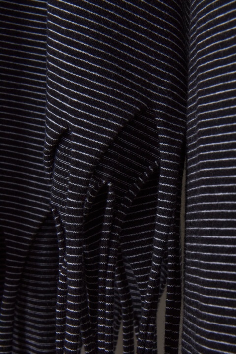 BORIS INDUSTRIES - wyszukana bluzka z frędzlami bawełna one size oversize